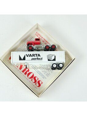 Winross Varta Perfect Promo Diecast Truck 1:64 Scale Red/White Vintage